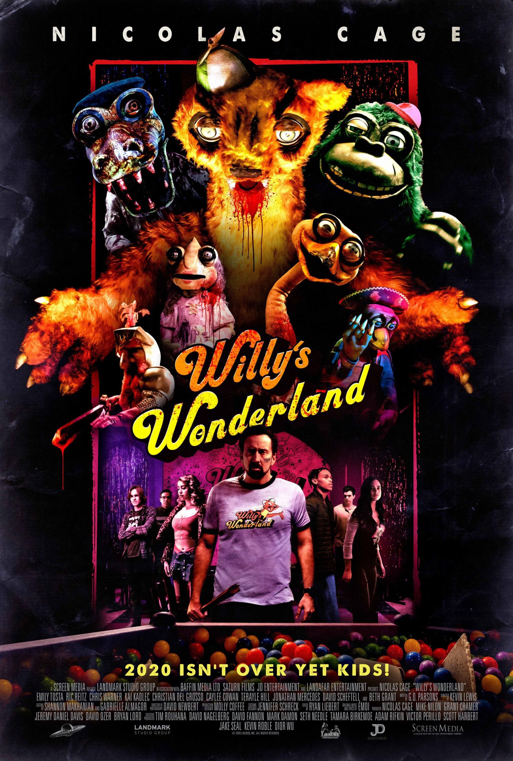 It S Nic Cage Vs Murderous Puppets In Willy S Wonderland Trailer Modern Horrors